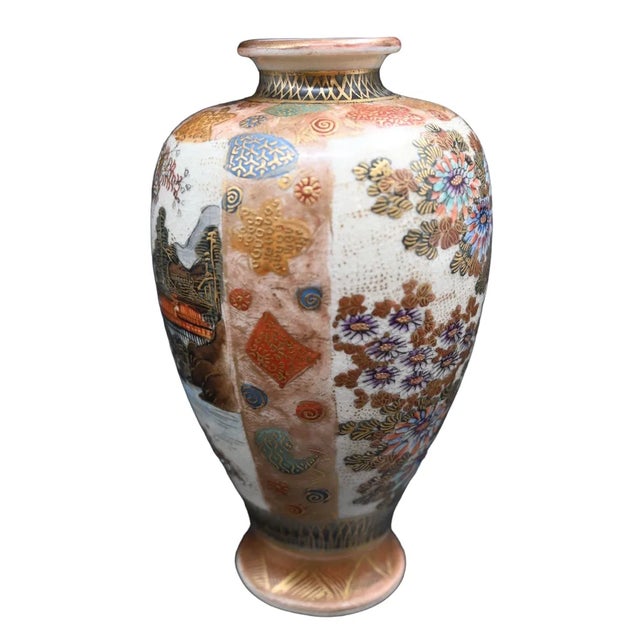 Japanese Satsuma Vase For Sale - Image 3 of 9