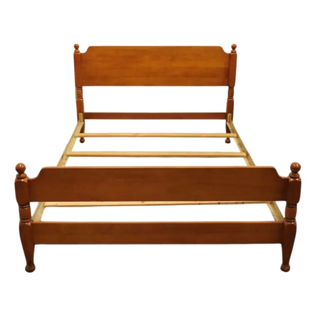 Ballman Cummings Solid Maple Early American Colonial Style Full Size Bed For Sale