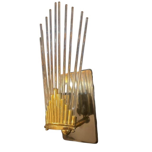 1980s Murano Glass Wall Lights attributed to Gaetano Sciolari, Italy, 1970s, Set of 4 For Sale - Image 5 of 10