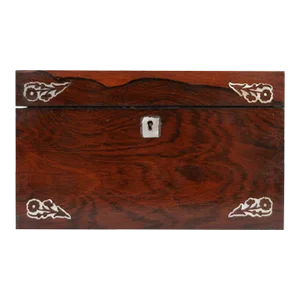 English 19th Century Rosewood Inlay Box