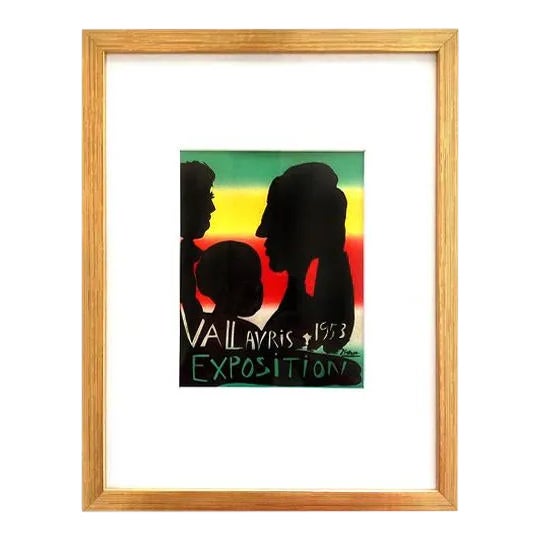 1950s Pablo Picasso French Exhibition Poster, Framed For Sale