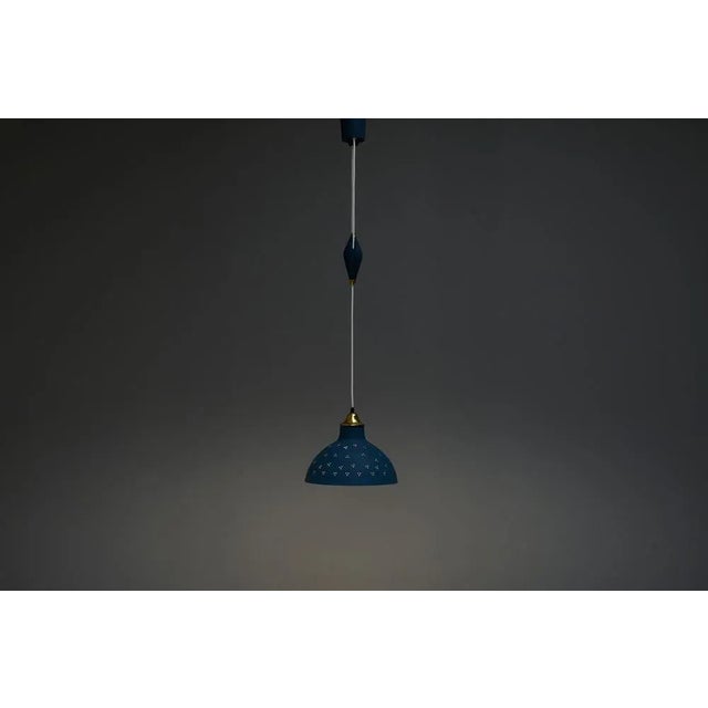 Mid-Century Modern Swedish Rise & Fall Ceiling Light, 1960s For Sale - Image 3 of 6