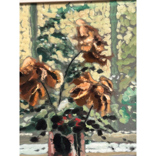 Gustav Herbert Carlsson, Withered Roses, 1950s, Oil on Paper, Framed For Sale - Image 10 of 17