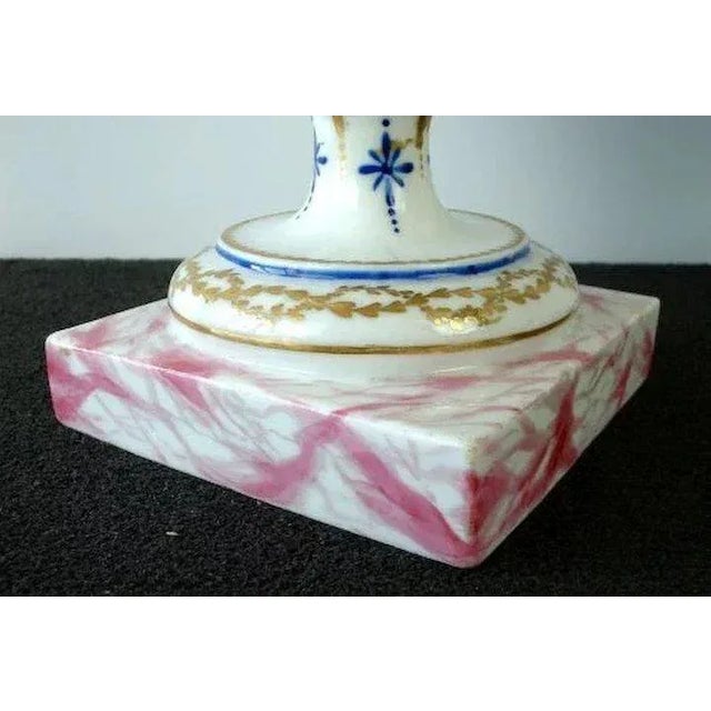 18th Century French Paris Porcelain Urns or Vases - a Pair For Sale - Image 9 of 11