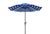Not Yet Made - Made To Order Athens Inside Out Striped 9ft Crank Outdoor Auto Tilt Umbrella - Pacific Blue For Sale - Image 5 of 5