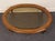 Brown Ethan Allen Chateau Normandy Solid Knotty Pine 48" Oval Coffee Table W. Beveled Amber Glass Top 17-8010 For Sale - Image 8 of 9