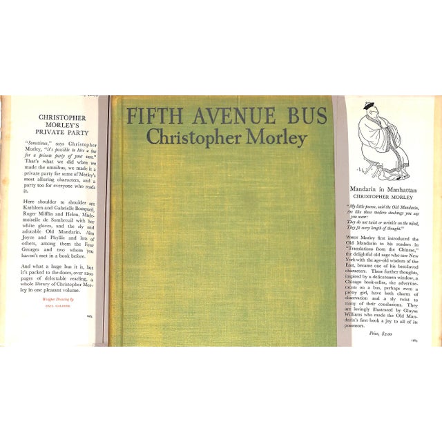 MORLEY, Christopher Doubleday, Doran & Company, Inc 1933 First Edition 8" x 5 3/4" Wrapper drawing by Paul Galdone