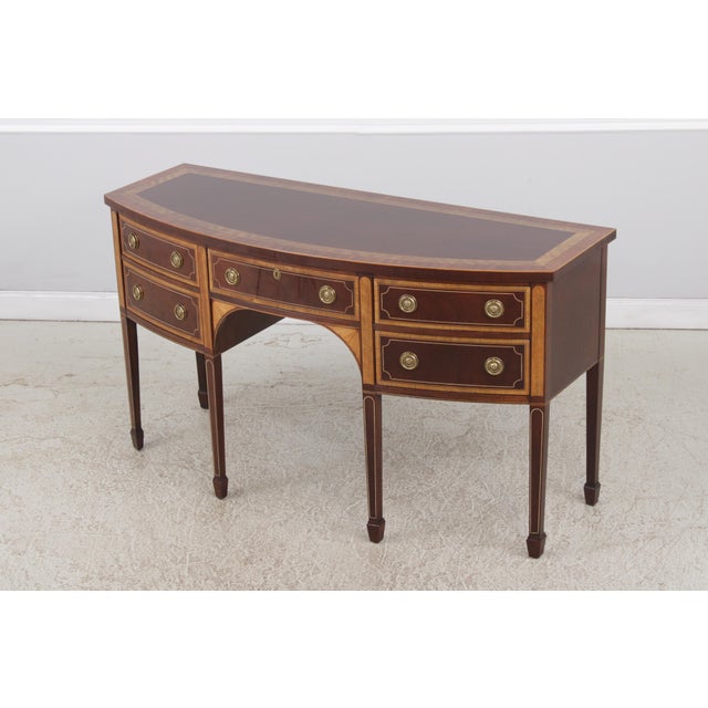 Baker Furniture Company Baker Historic Charleston Inlaid Mahogany Sideboard For Sale - Image 4 of 18