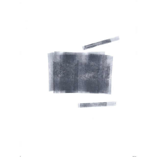 Ink on Paper Set of 6 9*12 Original Modern Abstract Black White Gray Painting by Carrie Bergey For Sale - Image 4 of 8