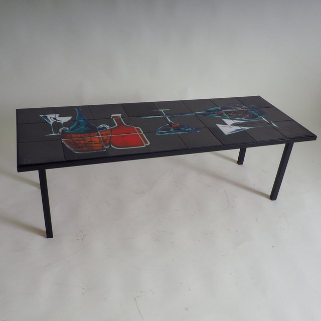 Mid-Century Modern Cocktail Hour Tile Coffee Table by Antonio Denisco, 1960s For Sale - Image 13 of 15