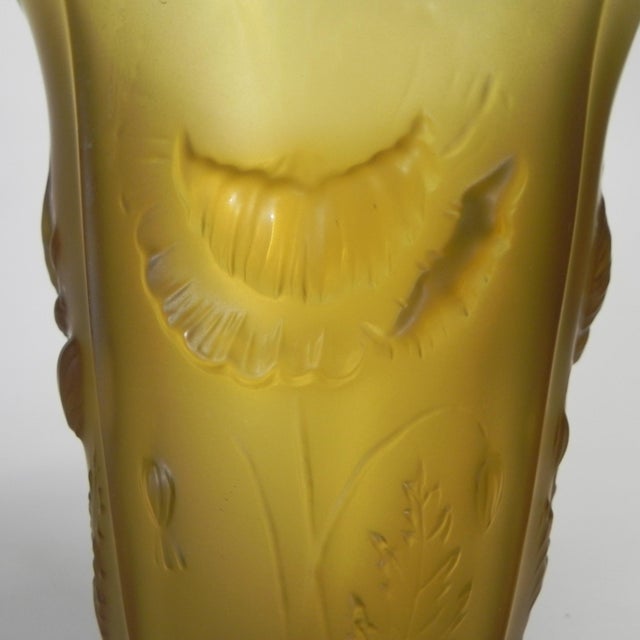 Vintage Pressed Glass Inwald Vase, 1960s For Sale - Image 11 of 13
