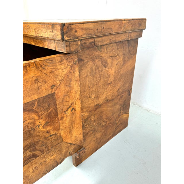 French Brutalist Burl Wood Cabinet, 1970s For Sale - Image 9 of 13