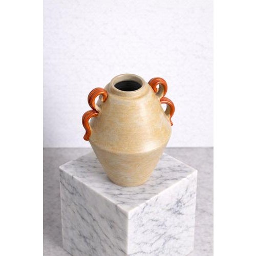 Ceramic Vintage Art Deco Ceramic Vase by Anna-Lisa Thomson for Upsala Ekeby, Sweden, 1930s For Sale - Image 7 of 9