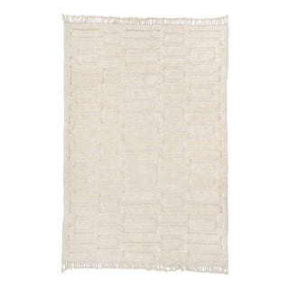 Hand-Knotted Wool Rug by Azele Studio For Sale