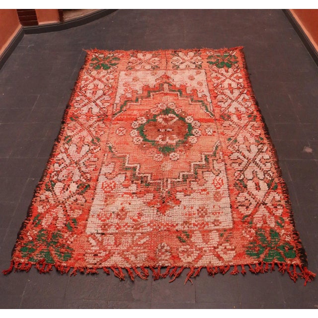 Boujad rugs are handwoven pile rugs from a small region in Haouz between the Middle Atlas and the Atlantic ocean. The...