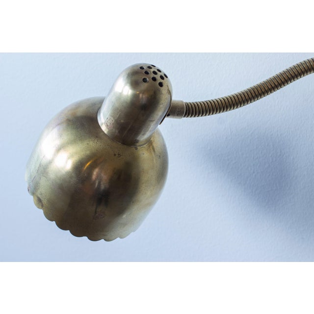 1950s No. 191 Brass Wall Lamp by E. Hansson & Co, 1950s For Sale - Image 5 of 13