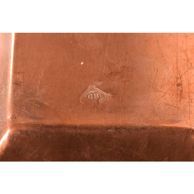 Liberty & Co. Style English Arts & Crafts Copper and Brass Tray For Sale - Image 10 of 12