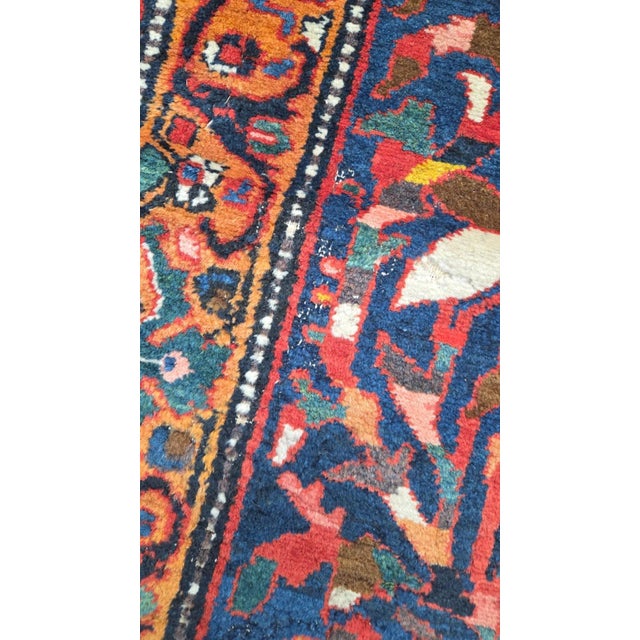 Early 20th Century Square Garden Design Persian Bakhtiari Rug rug no.j4538 For Sale - Image 5 of 13