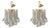 Murano Glass Selle Chandeliers by Simoeng, Set of 2 For Sale