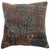Pillow made from antique Persian Mahal rug with cotton back. Measures: 16'' x 16''.