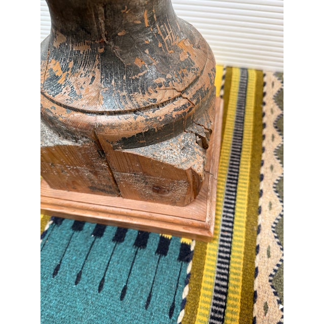 Refurbished Wooden Baluster Table Lamps, Pair For Sale - Image 10 of 13