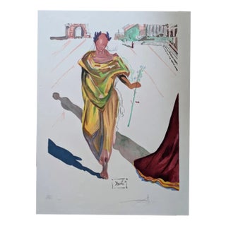 Salvador Dali, Apollon, Hand-Signed Color Woodcut, 1978 For Sale