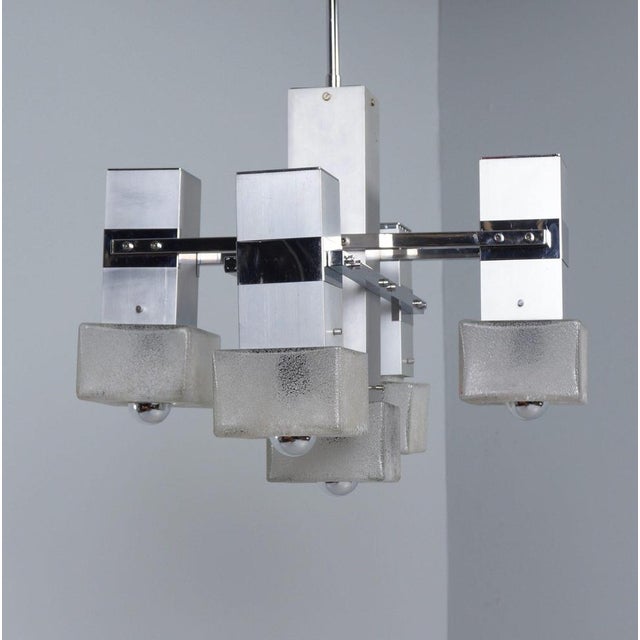 Gaetano Sciolari Italian Cube Pendant by Gaetano Sciolari, 1970s For Sale - Image 4 of 11