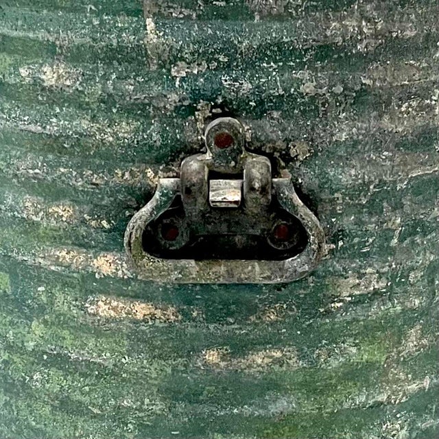 Verdigris Antique Verdigris Metal Accent Table For Sale - Image 8 of 16