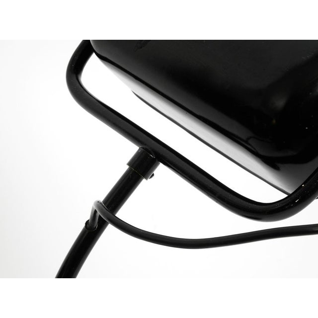 Industrial Metal Table Lamp Model 6581 in Black from Kaiser Idell / Kaiser Leuchten, 1940s For Sale - Image 10 of 18