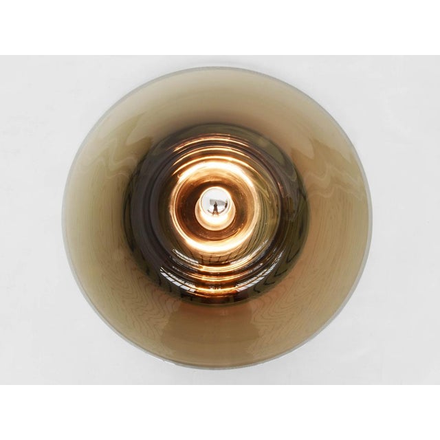 Large Wall Sconce in Smoky Gray Glass by Pierre Cardin for Venini, Italy, 1970s, in Very Good conditions. Designed 1970 to...