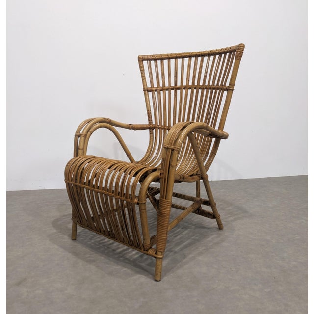 Wood Vintage Bamboo Chair, 1970s For Sale - Image 7 of 7