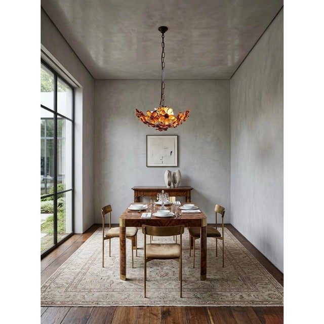 Mid-Century Modern 1960s Title Floral Glass Bloom Ceiling Light in the Style of Ernst Palme For Sale - Image 3 of 6