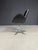 Alipes Black Swivel Salon Chair with Chrome Star Base by Giorgetto Giugiaro for Gamma & Bross, Italy, 1940s For Sale - Image 4 of 10
