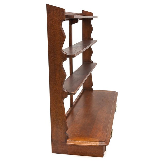 Vintage Wall Shelf by Guillerme and Chambron, 1950s For Sale - Image 9 of 13
