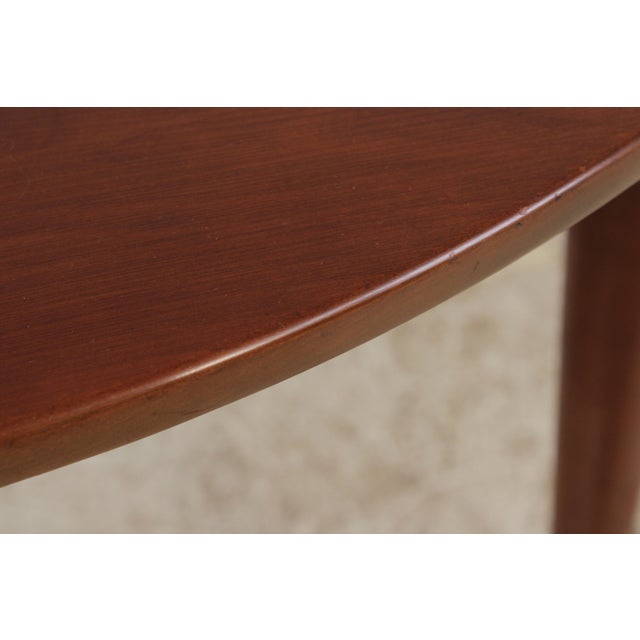 Cherry Round Country Style Dining Room Table For Sale - Image 10 of 17