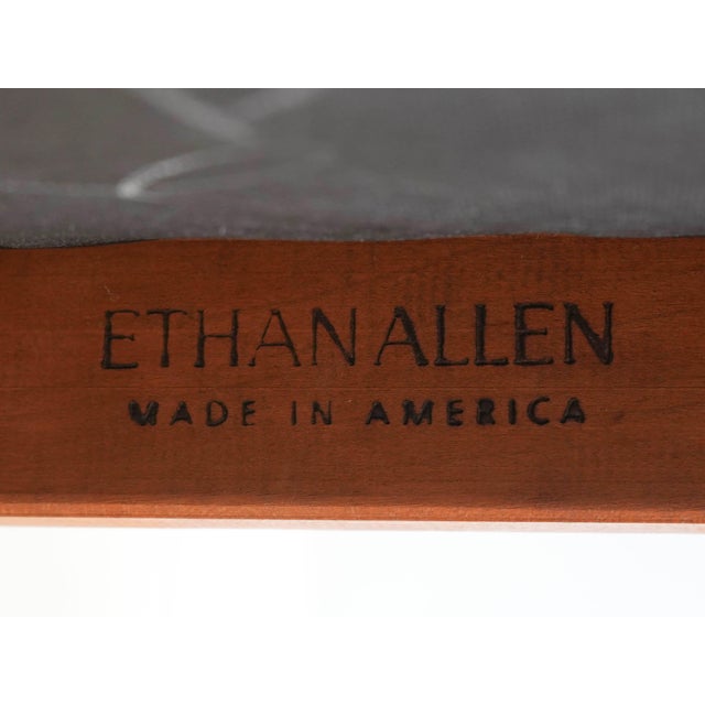 Set of 4 Ethan Allen Medallion Cherry Dining Chairs For Sale - Image 16 of 18