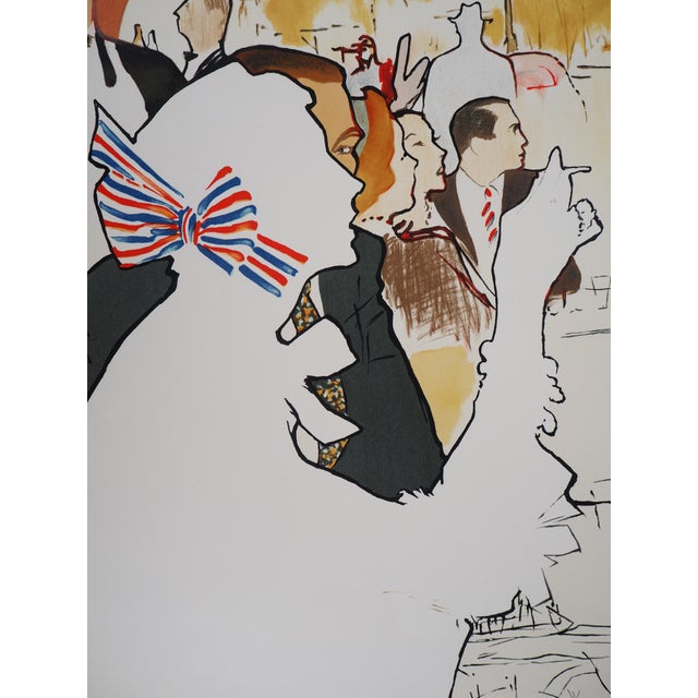 En terrasse Lithograph by René Gruau For Sale - Image 5 of 8