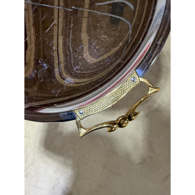 Three Mid-Century modern Kromex trays made in the USA in the 1960’s. They are made with an “Atomic” aesthetic and are...