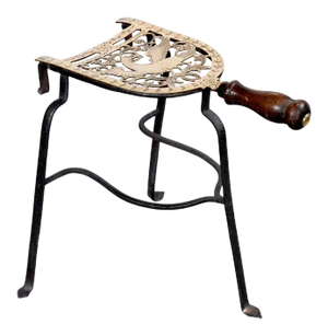 Georgian Brass and Iron Trivet, Circa 1810