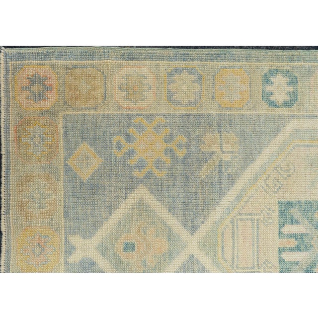 Turkish Oushak Runner Rug 3' x 6'5" For Sale - Image 4 of 4