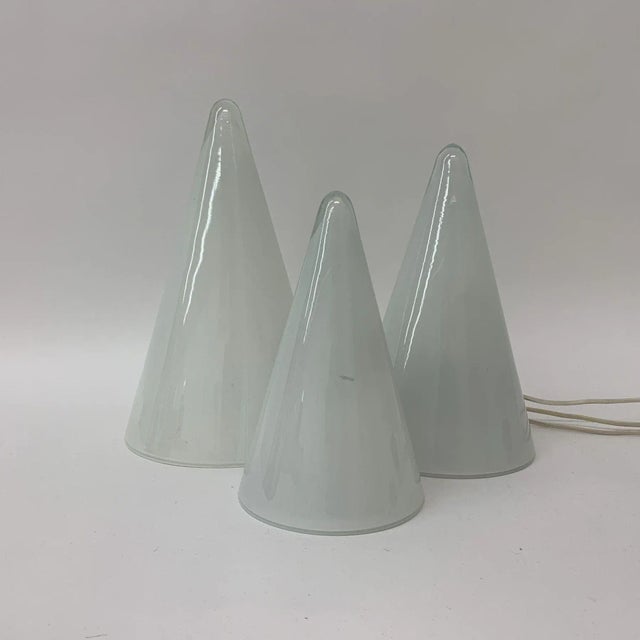 White Teepee Table Lamps from SCE, France, 1970s, Set of 3 For Sale - Image 8 of 8