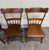 Antique American Country Farmhouse Plank Seat Dining Chairs - Set of 4 For Sale - Image 4 of 10