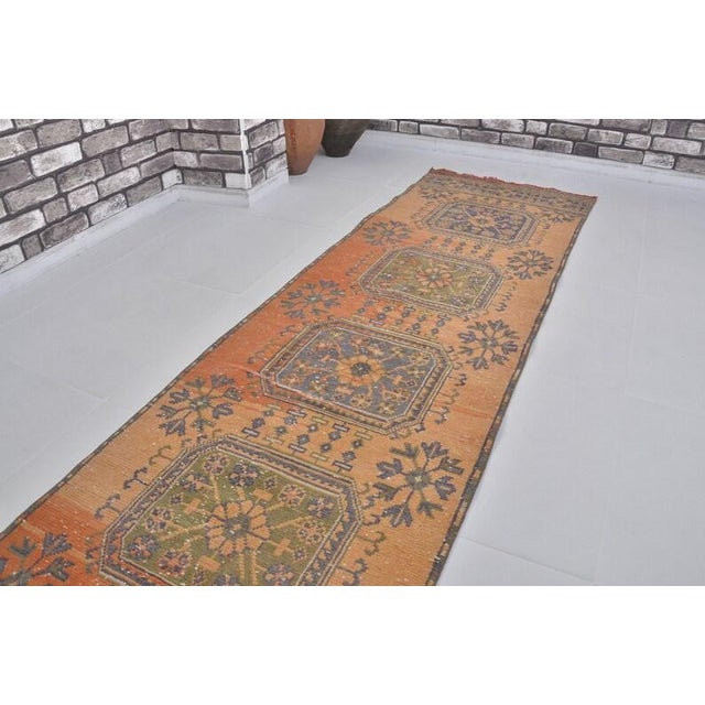 Quiet Luxury Antique Anatolian Runner - Rustic Terracotta Aesthetic For Sale In Phoenix - Image 6 of 10