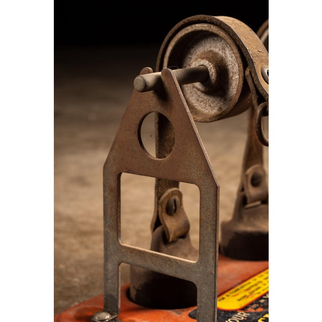 Vintage Cling Surface Leather Belt Salesman Sample Store Display For Sale In Chicago - Image 6 of 8