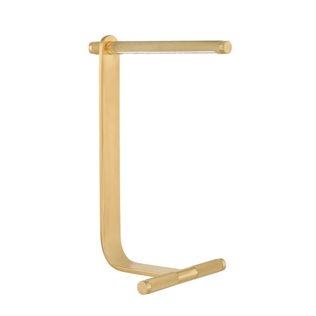 Hudson Valley Lighting Deptford 18 in. 1 Light Table Lamp in Aged Brass Finish For Sale In New York - Image 6 of 6