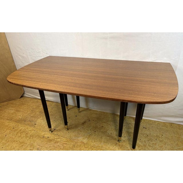 Mid-Century Librenza Extending Fold-Out Dining Table in Teak and Tola from G-Plan, 1950s For Sale - Image 6 of 11