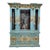 "The Blue Duchess" Hand Painted Neoclassical Display Armoire, China Hutch For Sale