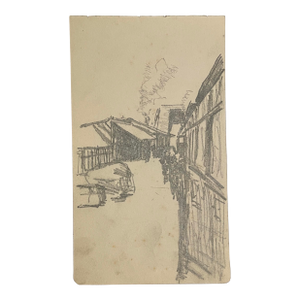 1907 Japanese Street Drawing