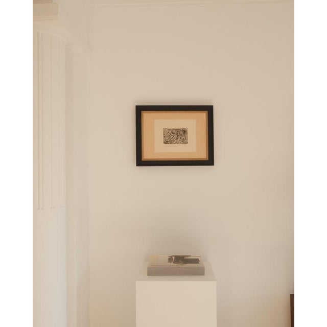 Kristine Tissier, Gestural Composition in Black and White, Etching For Sale - Image 4 of 4