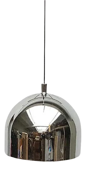 Mid-Century Space Age German Model 5561 Chrome Pendant Lamp from Staff, 1970s